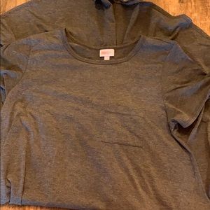 LuLaRoe gray Carly dress